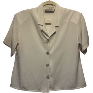 Vintage ivory blouse size L acedamia